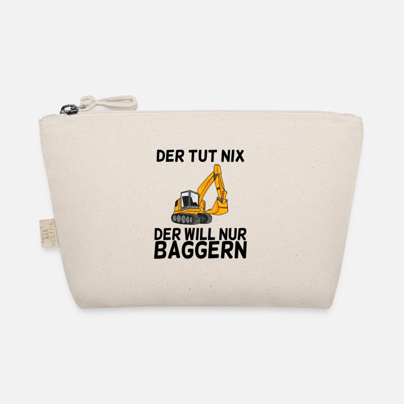 Bagger Spruch Baggerfahrer Baggern - Bio-Täschchen - Natur