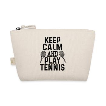 keep calm tennis - Trousse biologique - nature - Devant
