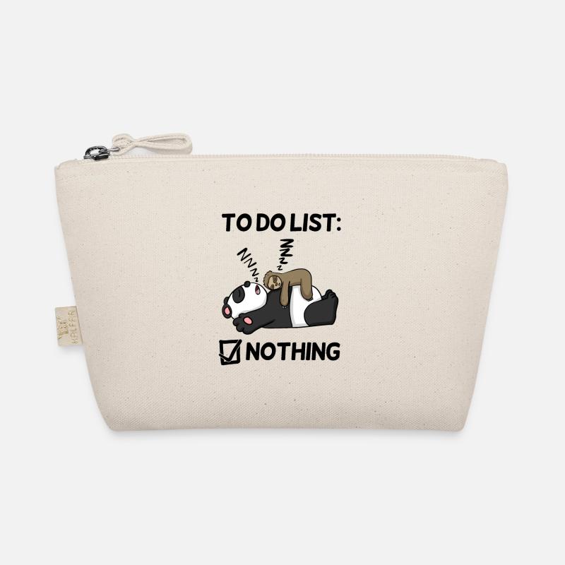 To do list Nothing - sloth relax - Lazy Organic Pouch