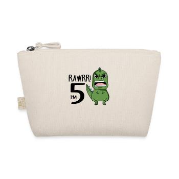 5th birthday - 5 years old - I am 5 - Organic Pouch - nature - Front