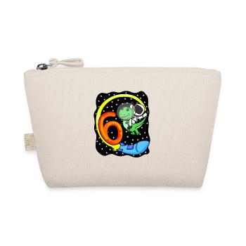 6th Birthday Astronaut 6 Years Boy Gift - Organic Pouch - nature - Front