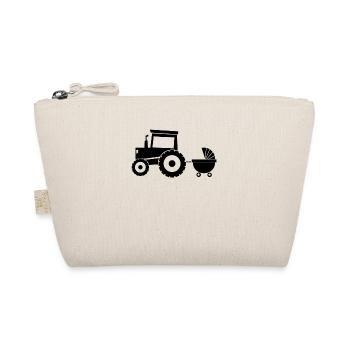 Tracteur avec baby-voiture - Trousse biologique - nature - Devant