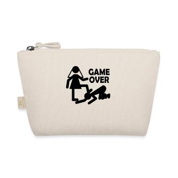 JGA Bride Groom Marriage Game Over Gift - Organic Pouch - nature - Front