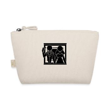 JGA Bride Groom Marriage Game Over Gift - Organic Pouch - nature - Front