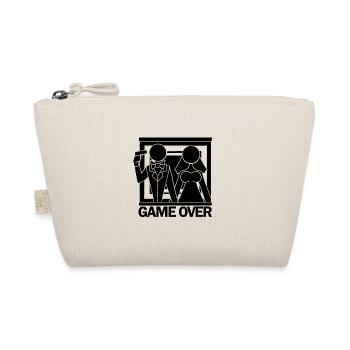 JGA Bride Groom Marriage Game Over Gift - Organic Pouch - nature - Front