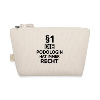 Podologin Lustige Spruch Fuß Nagelstudio Geschenk - Bio-Täschchen - Natur - Vorne