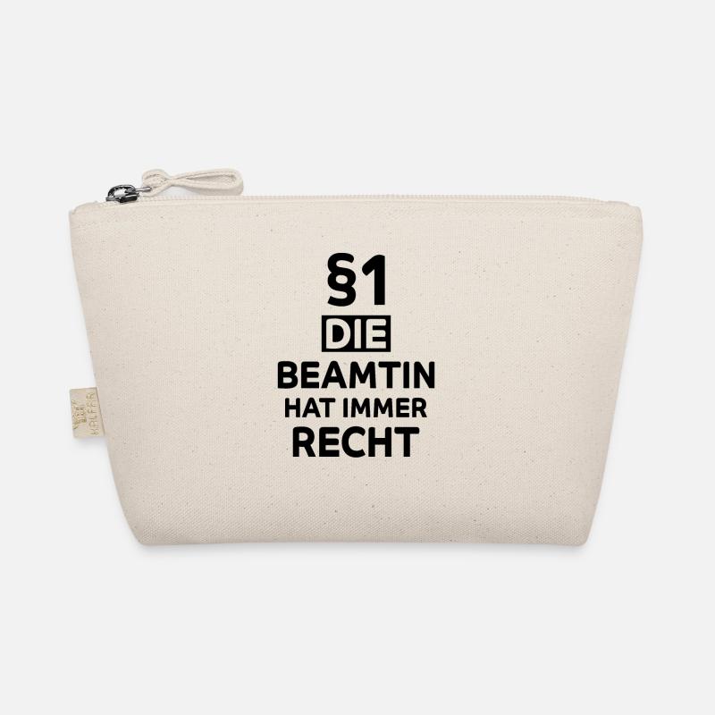 Beamtin Lustiger Spruch Verbeamtung Büro Geschenk - Bio-Täschchen - Natur