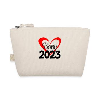 Baby 2023 - Newborn 2023 Baby Gift - Organic Pouch - nature - Front