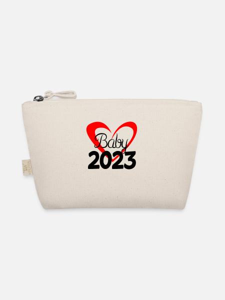 Bébé 2023 - Nouveau-né 2023 Cadeau bébé - Trousse biologique - nature - Devant
