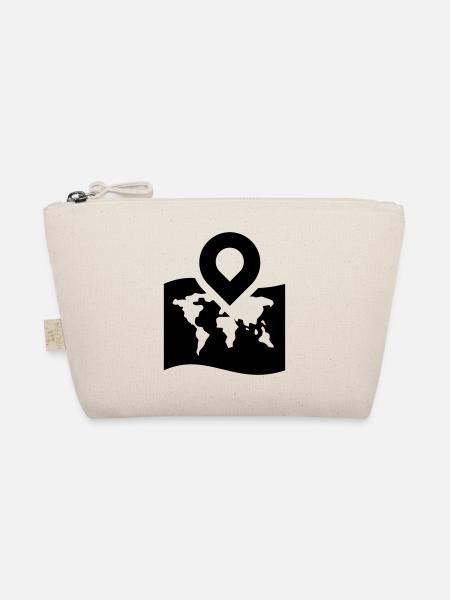 Icône de carte du monde - Trousse biologique - nature - Devant
