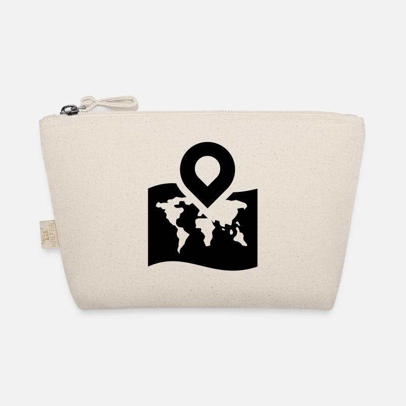 Weltkarte icon symbol - Bio-Täschchen - Natur
