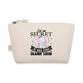 J'ai un secret je vais être grande soeur - Trousse biologique - nature - Devant