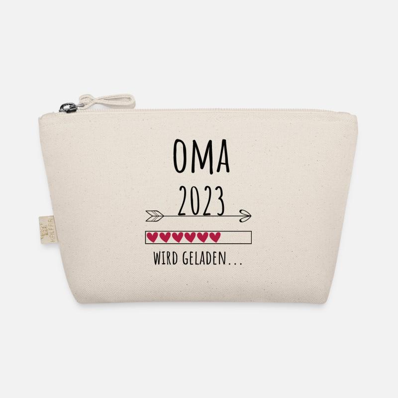 Oma 2023 Schwangerschaft Großmutter Geschenk - Bio-Täschchen - Natur