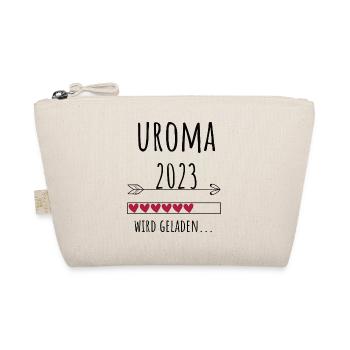 Uroma 2023 werdende Urgroßmutter Geschenk - Bio-Täschchen - Natur - Vorne