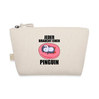 Pinguin Pinguine - Bio-Täschchen - Natur - Vorne