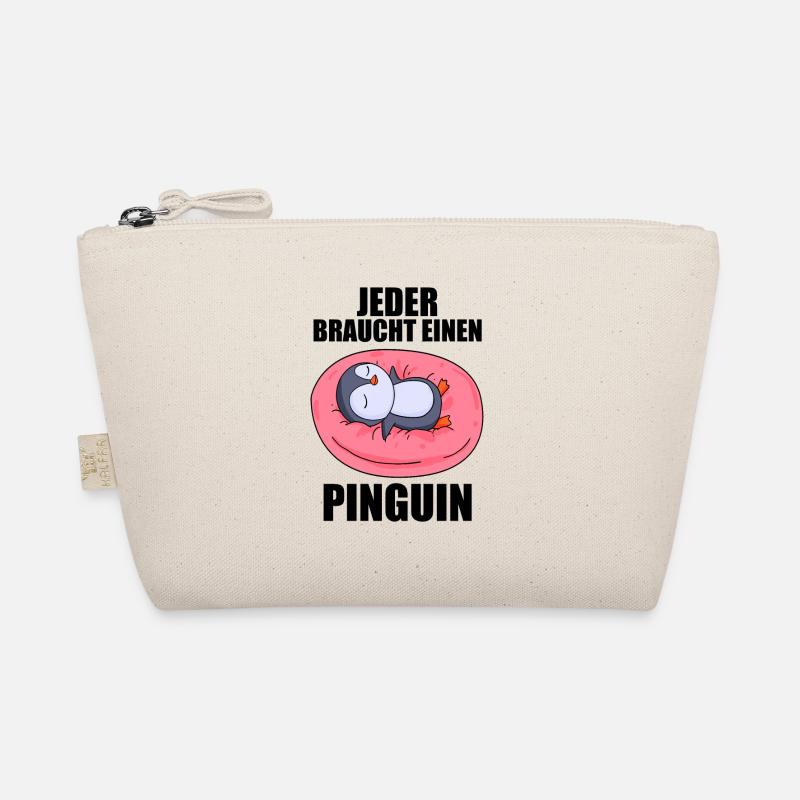 Pinguin Pinguine - Bio-Täschchen - Natur