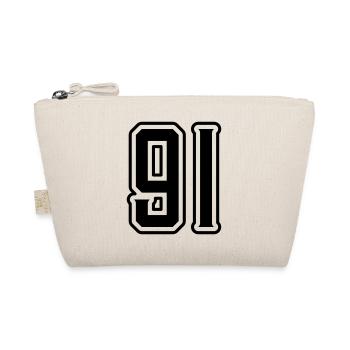 91 Number Symbol - Organic Pouch - nature - Front