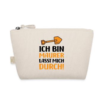 Ich bin Maurer lasst mich durch - Bio-Täschchen - Natur - Vorne