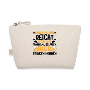 Maurer Lustige Sprüche - Bio-Täschchen - Natur - Vorne