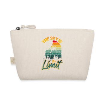 Rock Climbing Retro The Sky Is The Limit Funny - Organic Pouch - nature - Front
