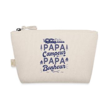 Papa camping car papa bonheur camping-car camper - Trousse biologique - nature - Devant