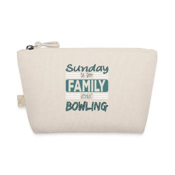 Le dimanche est pour la famille et Bowling Spruch - Trousse biologique - nature - Devant
