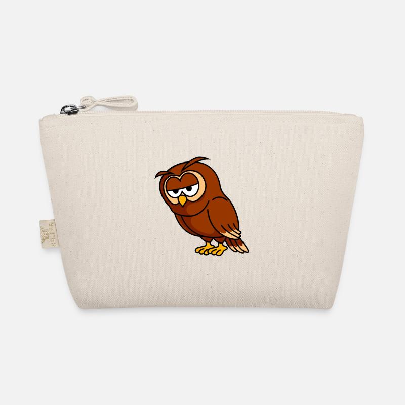 Eule Comic Bio-Täschchen