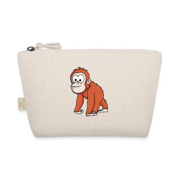 Orangutan monkey comic - Organic Pouch - nature - Front