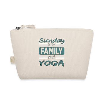 Sunday is for family and Yoga saying - Organic Pouch - nature - Front