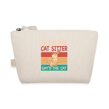 Worlds Best Cat Sitter say'd the Cat - Organic Pouch - nature - Front
