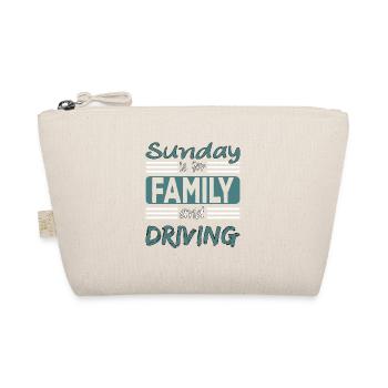 Sunday is for family and Driving Spruch - Bio-Täschchen - Natur - Vorne