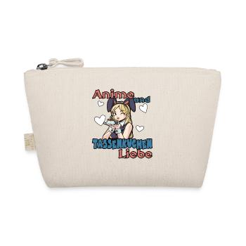 Anime und Tassenkuchen Liebe Kuchen Backen Spruch - Bio-Täschchen - Natur - Vorne