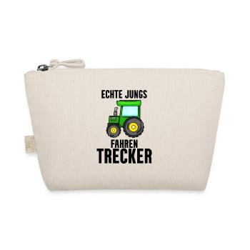 Trecker Bauer Landwirt Traktor Junge Geschenk - Bio-Täschchen - Natur - Vorne