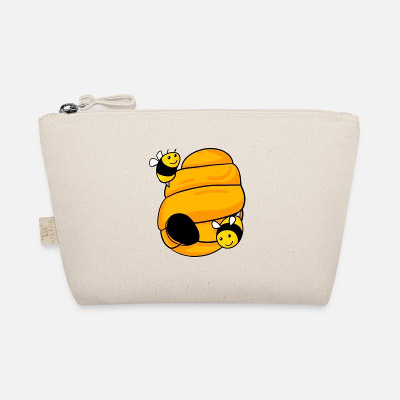 Bee nest with cute bees Organic Pouch