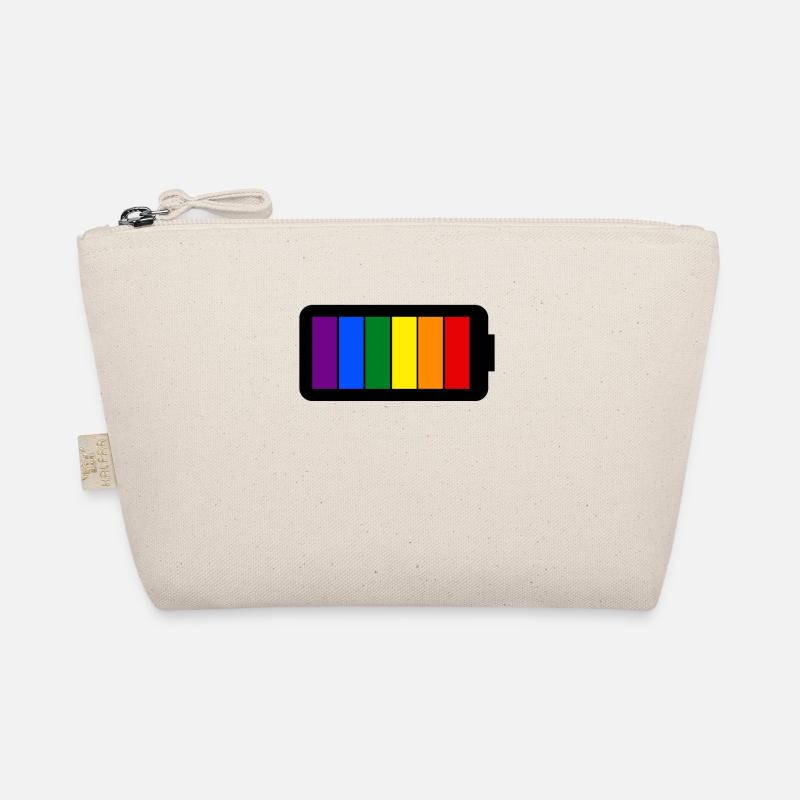 Regenbogenfarben Batterie Loading - Gay Pride Bio-Täschchen