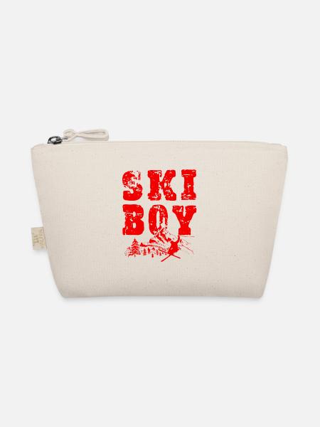 Ski Boy - Bio-Täschchen - Natur