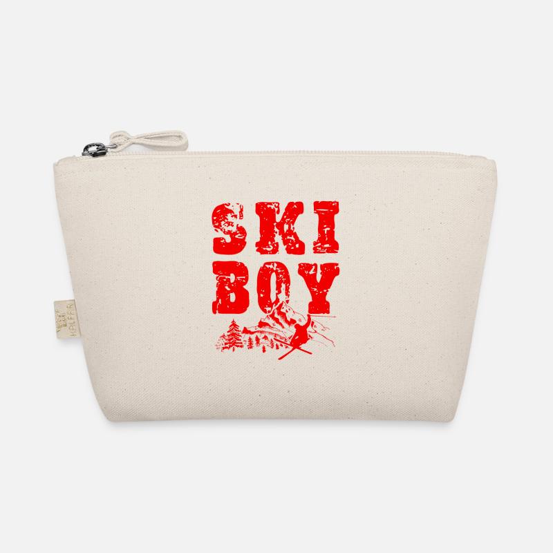 Ski Boy - Bio-Täschchen - Natur