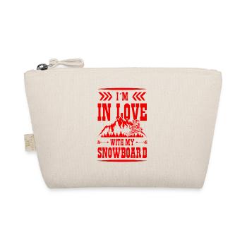 love Snowboarding - Bio-Täschchen - Natur - Vorne
