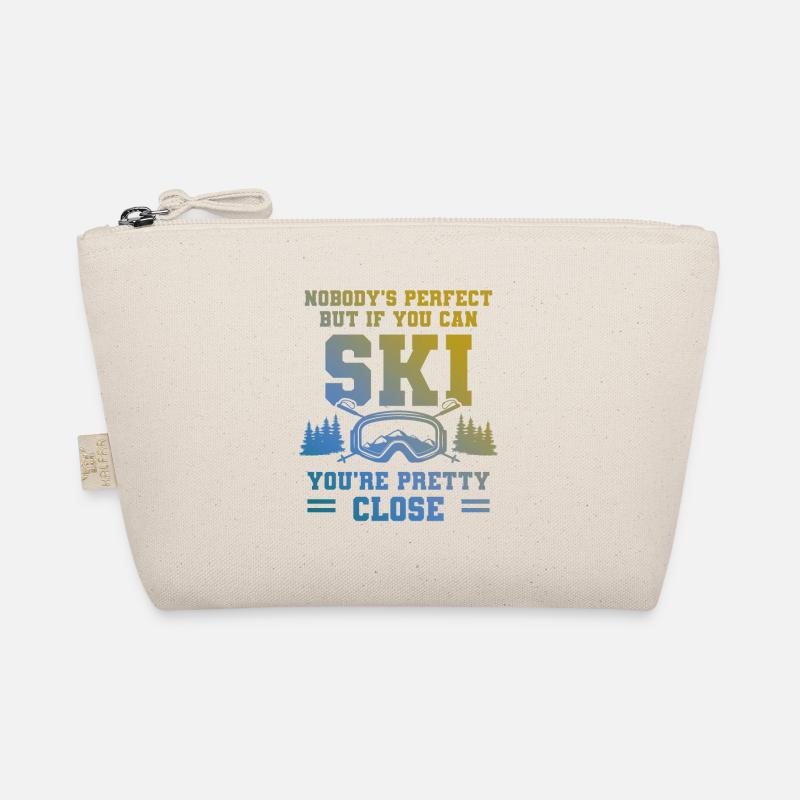 keiner ist perfekt skiing Bio-Täschchen