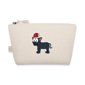 Panther Comic Christmas - Organic Pouch - nature - Front
