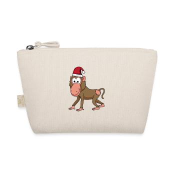 Monkey monkey Christmas - Organic Pouch - nature - Front