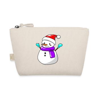 Snowman - Organic Pouch - nature - Front