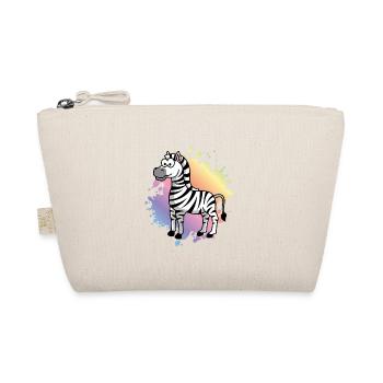 Zebra Comic Animal - Organic Pouch - nature - Front