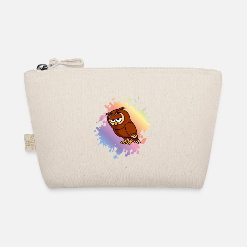 Eule Comic Bio-Täschchen