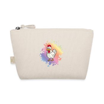 Chicken Comic Animal - Organic Pouch - nature - Front