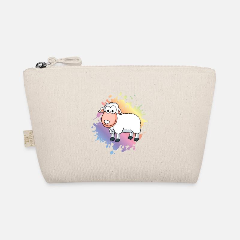 Schaf Comic Tier Bio-Täschchen