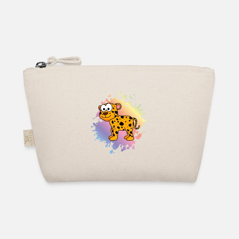 Leopard Comic Tier Bio-Täschchen