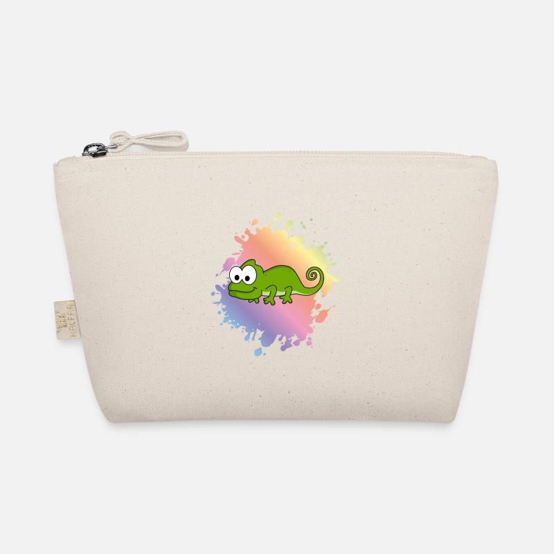 Chameleon Comic Animal Organic Pouch