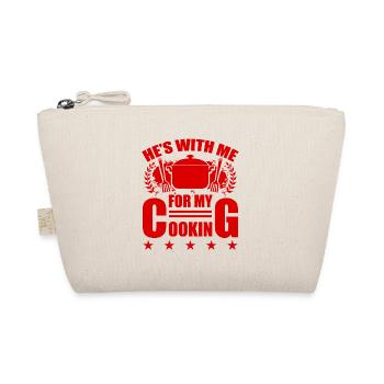 He is cooking with me - Organic Pouch - nature - Front