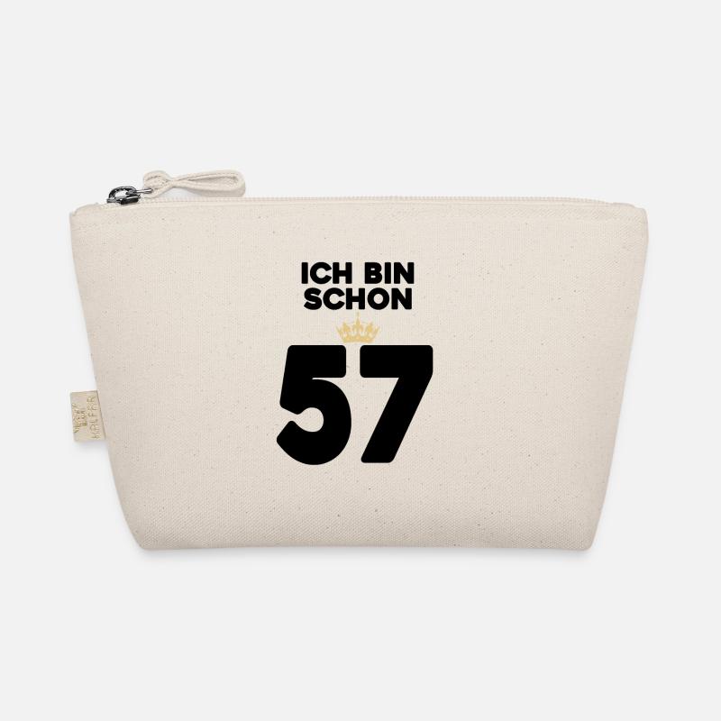 57. Geburtstag Geschenk - 57 Jahre mit Krone Bio-Täschchen